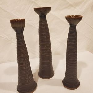 Set of 3 candle holders